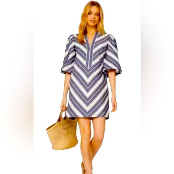 Kate Spade Stripe Double Cloth Dress Size Small - Picture 1 of 6